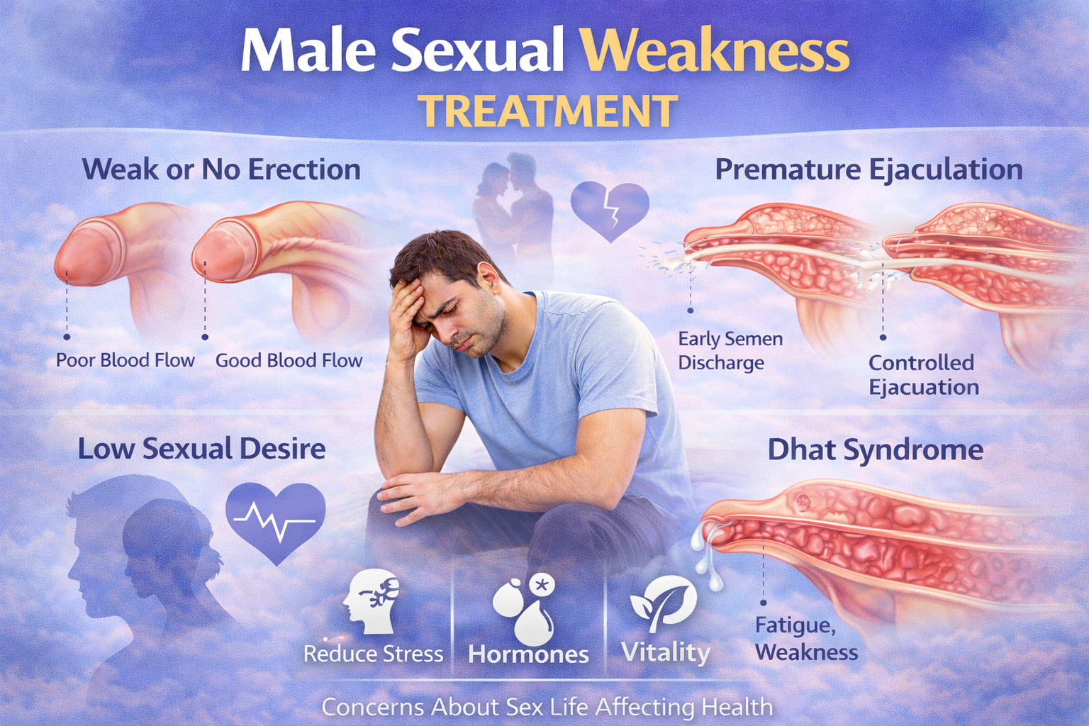 Male sexual weakness treatment for low stamina and reduced performance