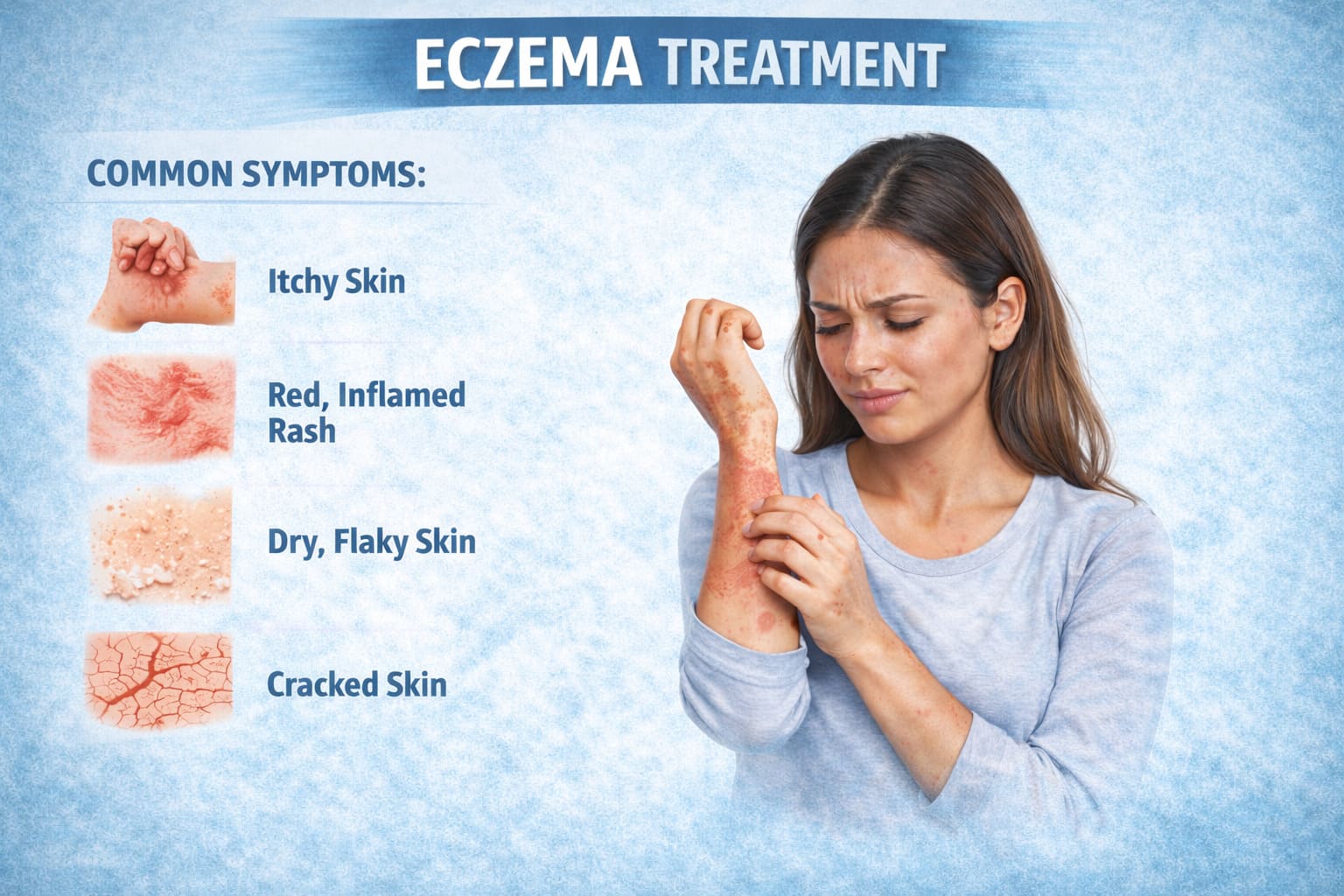 Eczema treatment for itchy skin