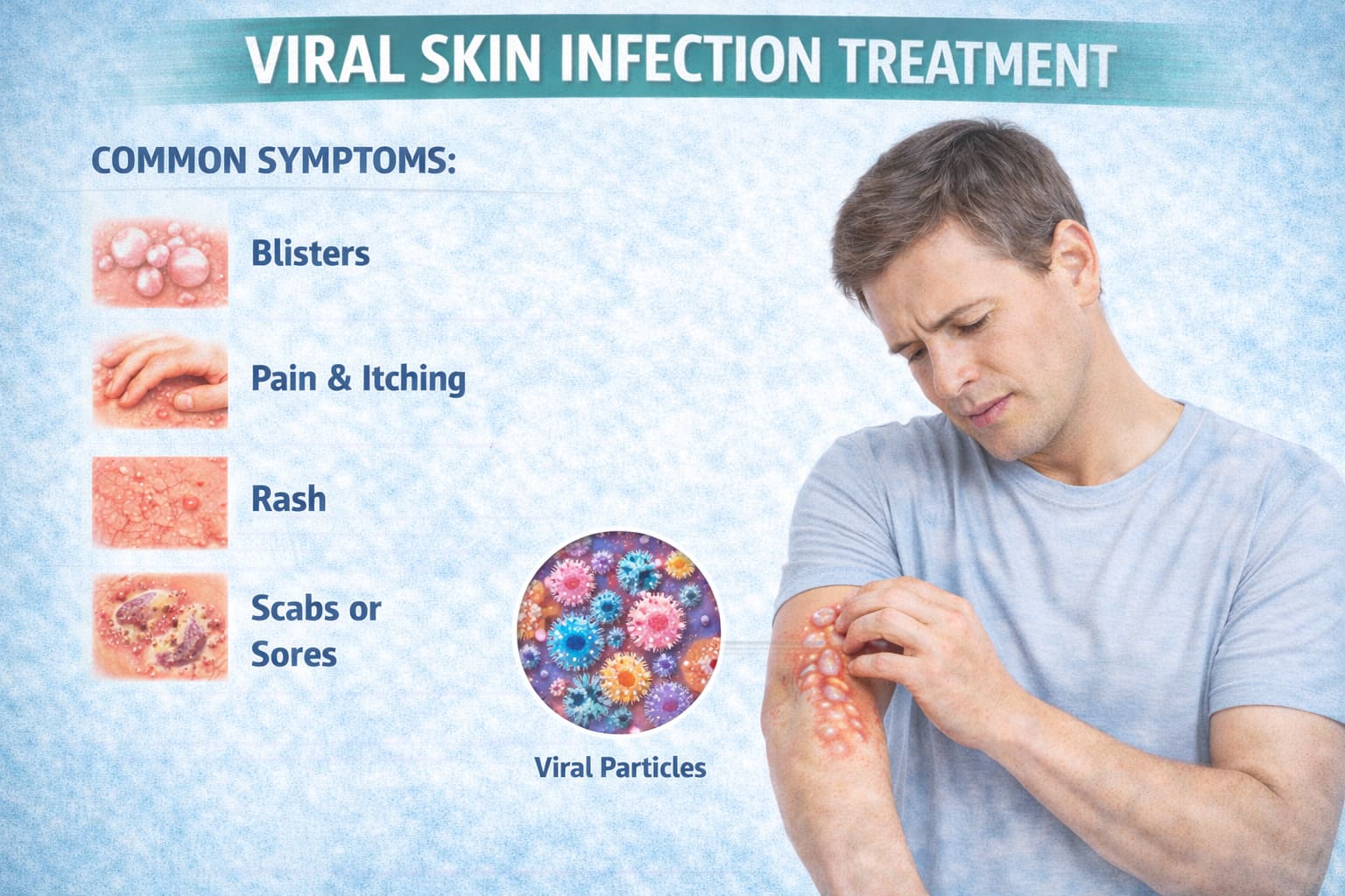 Viral skin infection treatment